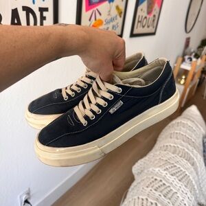 Stepney Workers Club Dellow Sneaker Navy Mesh